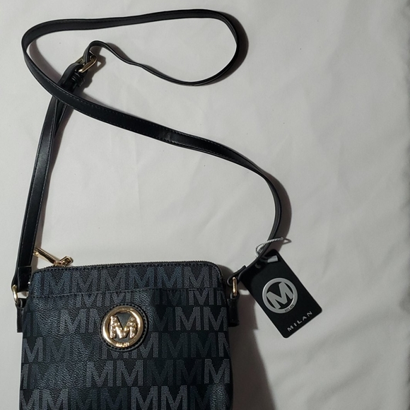 Purses black and gray crossbody. Adjustable strap - Picture 5 of 13